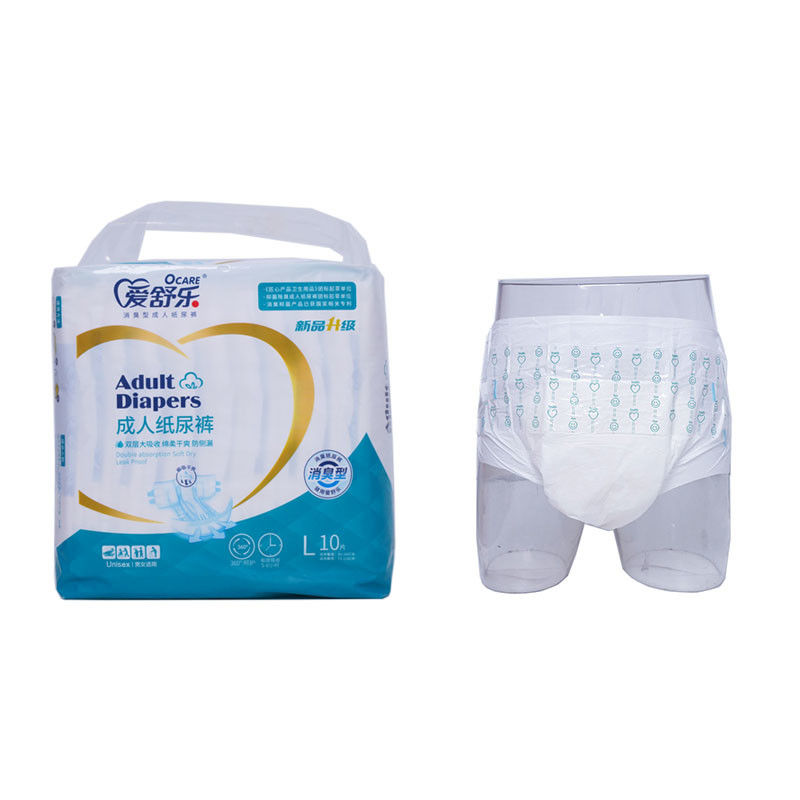 Breathable Cotton Feel Adult Diaper Surface for Men Incontinence Protection