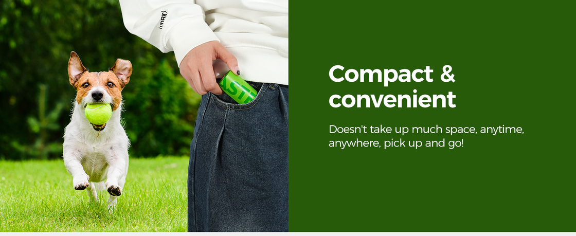 Eco-friendly biodegradable pet poop bags with customizable sizes for hygienic waste handling