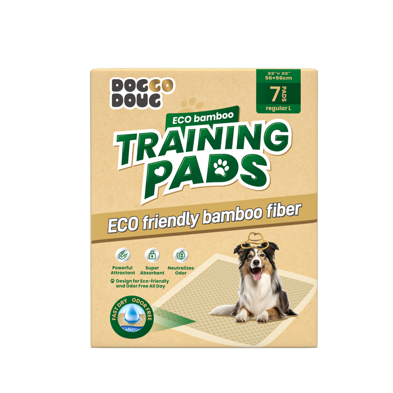 Eco-friendly, highly absorbent bamboo pulp pet training pads—supporting the healthy growth of pets, large and small.