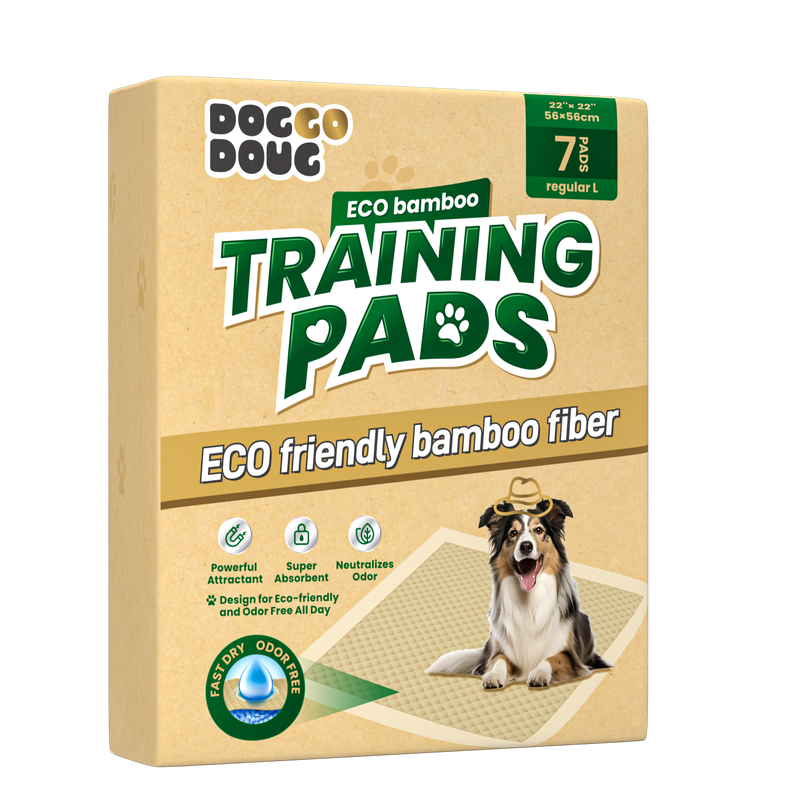 Eco-friendly, highly absorbent bamboo pulp pet training pads—supporting the healthy growth of pets, large and small.